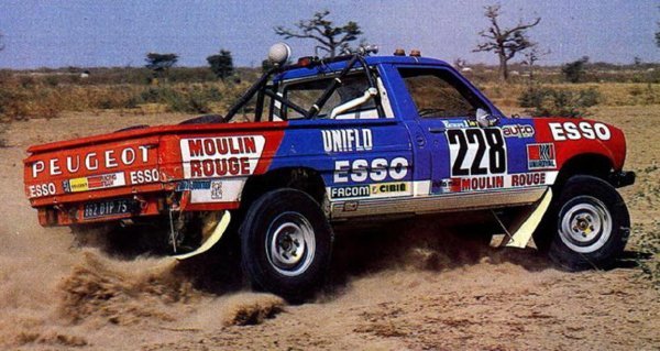 Peugeot 504 Dangel 4x4 Pick-Up se natjecao i na reliju Dakar 1982. s posadom Didier Marty/ Michel Cazalot