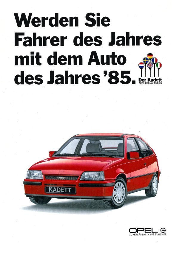 Opel Kadett E GSi - Auto godine 1985.