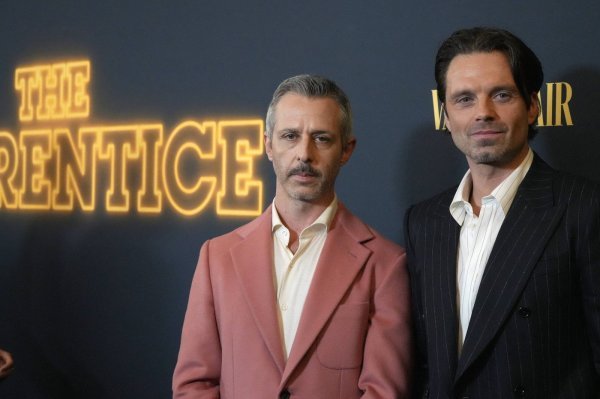 Jeremy Strong i Sebastian Stan na premijeri filma 'The Apprentice'