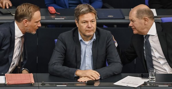 Christian Lindner, Robert Habeck, Olaf Scholz