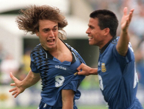 Batistuta i Cáceres na SP-u 1994.