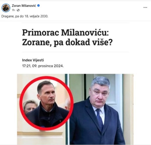 Zoran Milanović odgovorio Draganu Primorcu