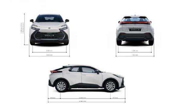 Toyota C-HR 2.0HEV 5D E-CVT Premiere: dimenzije