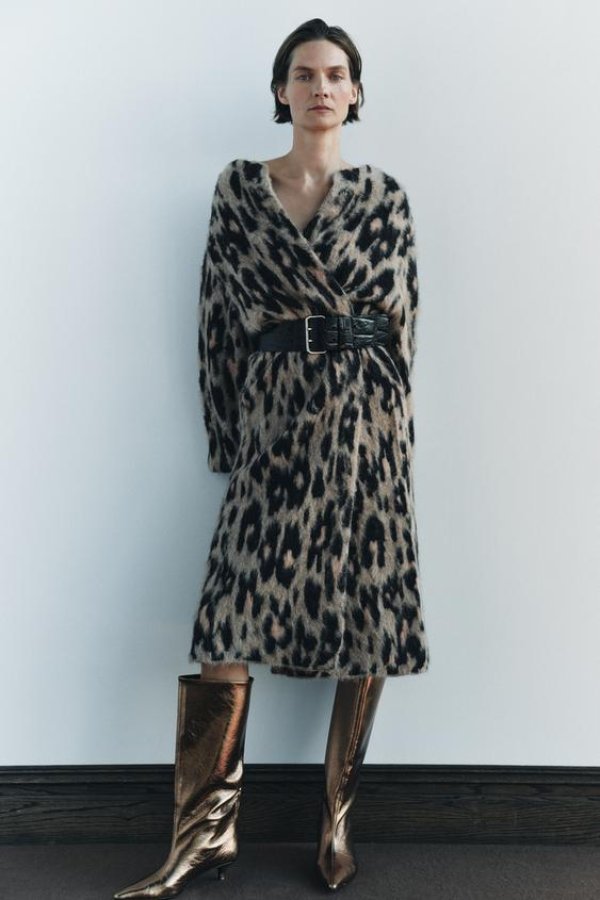 Zara kaput s leopard printom