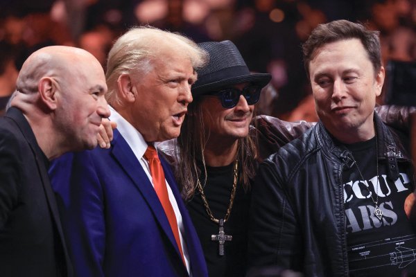 Dana White, Donald Trump, Kid Rock, Elon Musk