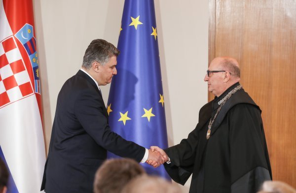 Zoran Milanović i Miroslav Šeparović na inauguraciji 2020.