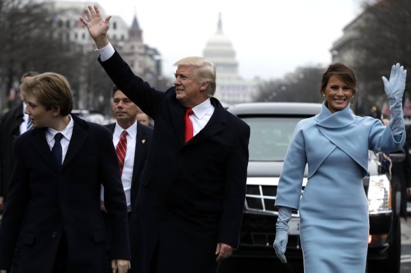 Donald i Melania Trump na inauguraciji 2017.