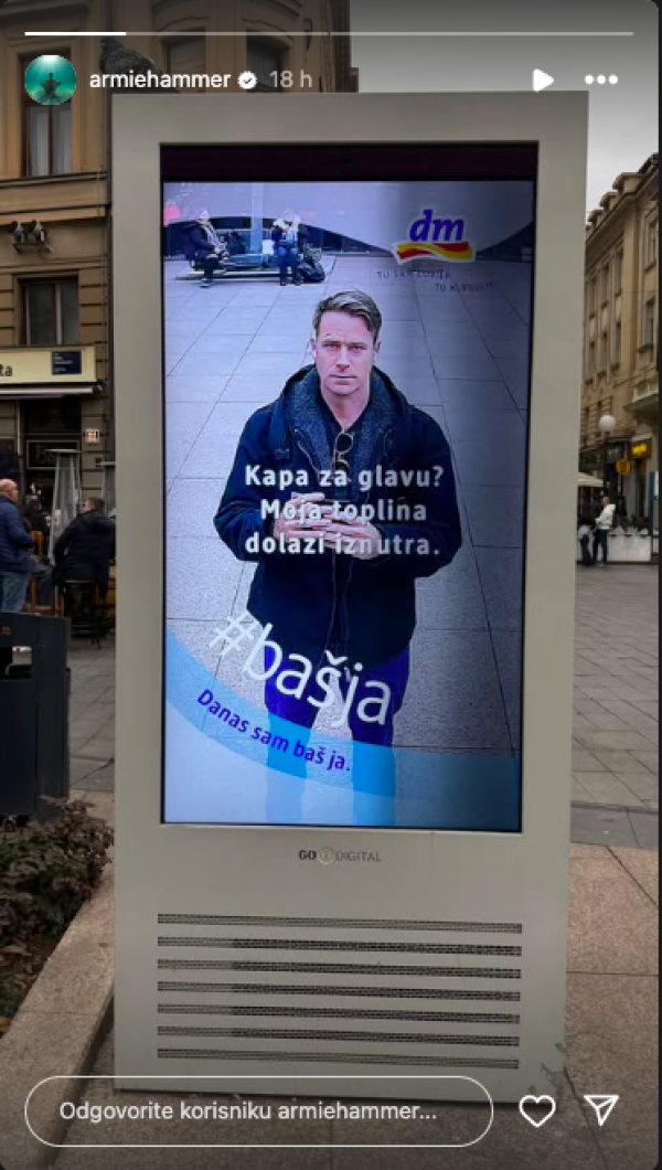 Armie Hammer u Zagrebu