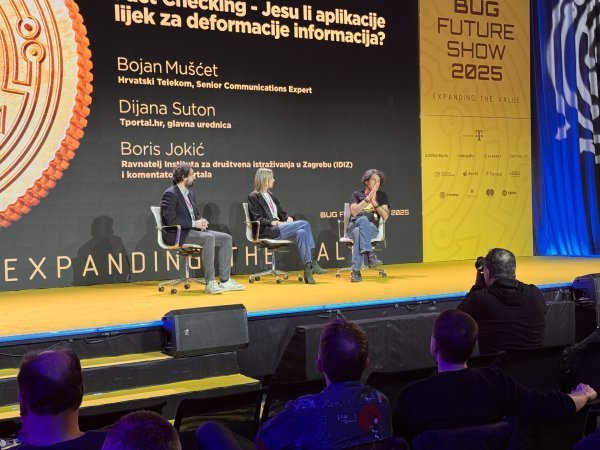 Boris Jokić, Dijana Suton i Bojan Mušćet na Bug Future Showu