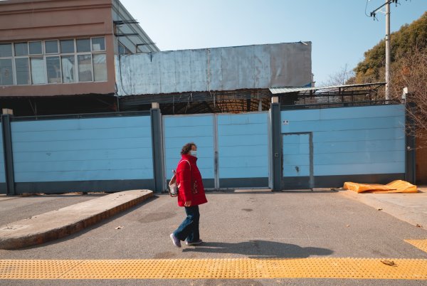 Ograđen prostor bivše tržnice u centru grada