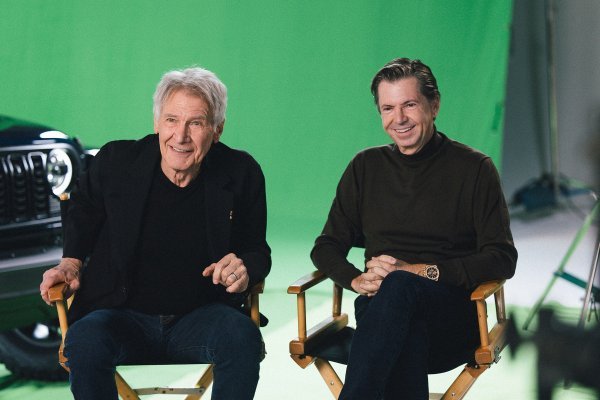 Harrison Ford i Olivier Francois, globalni direktor marketinga, Stellantis