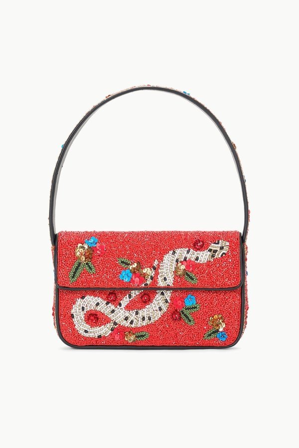 Staud Carmen Beaded Box Bag