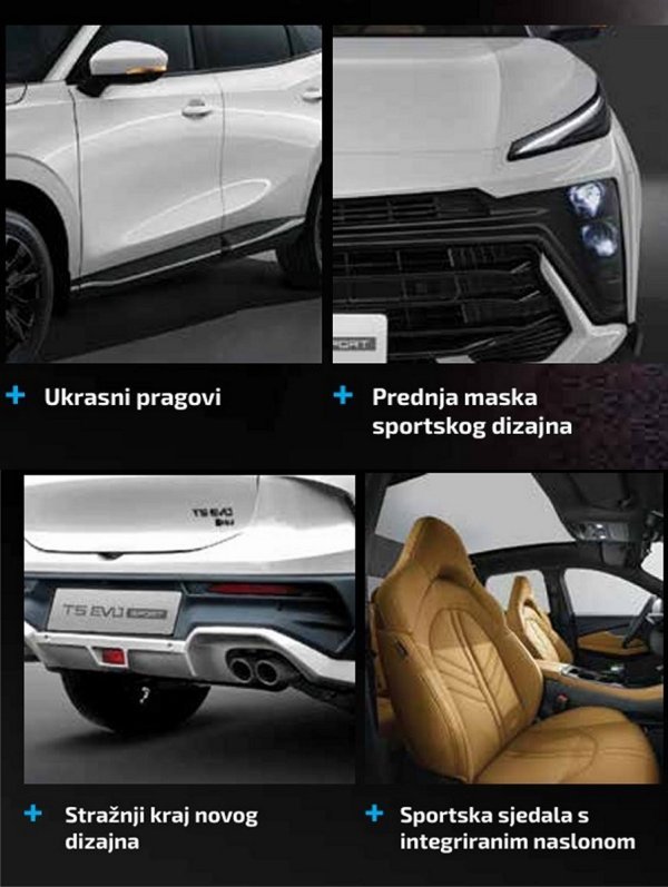 Forthing T5 EVO Sport: promjene u odnosu na verziju Exclusive