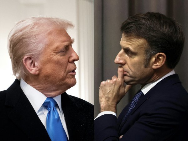 Donald Trump i Emmanuel Macron