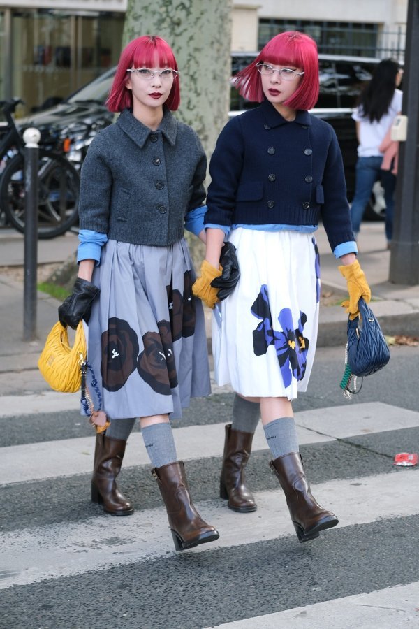 Pariz street style, Miu Miu cvjetna suknja