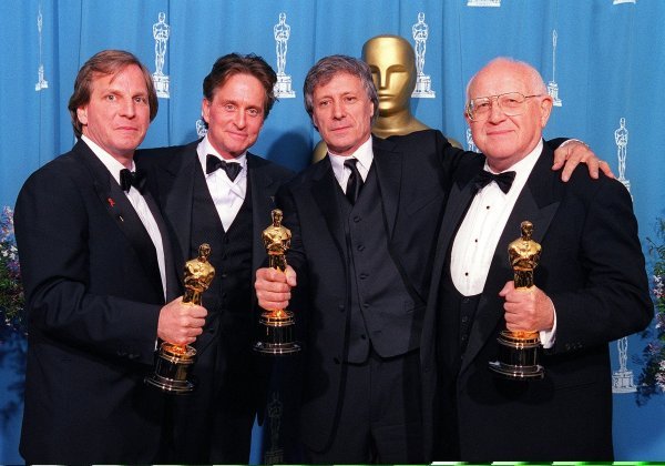 Douglas Wick, Michael Douglas, David Franzoni, Branko Lustig.