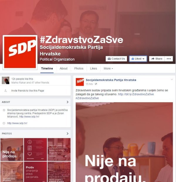 SDP na Facebooku Facebook