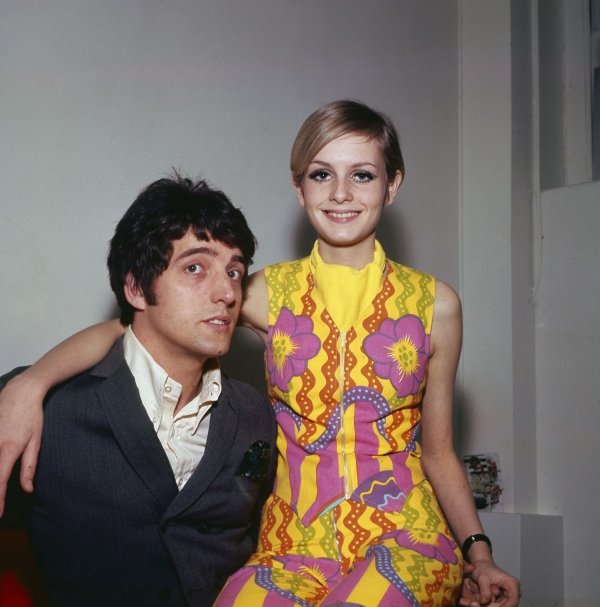 Twiggy i Justin de Villeneuve