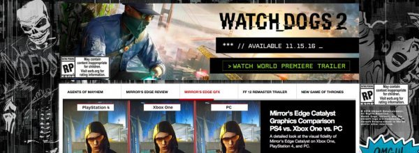 Reklama za Watch Dogs 2 Eurogamer