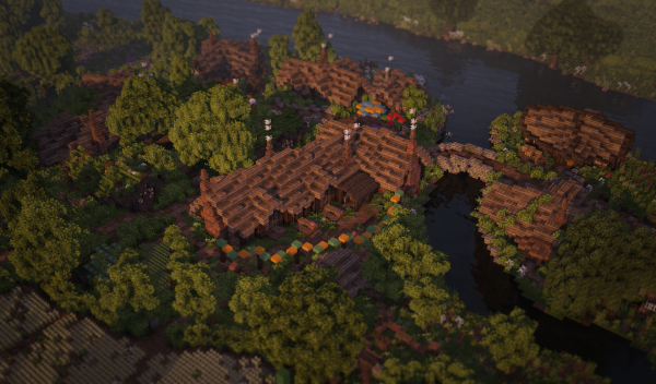 Minecraftovski Hobbiton Fornad/Imgur