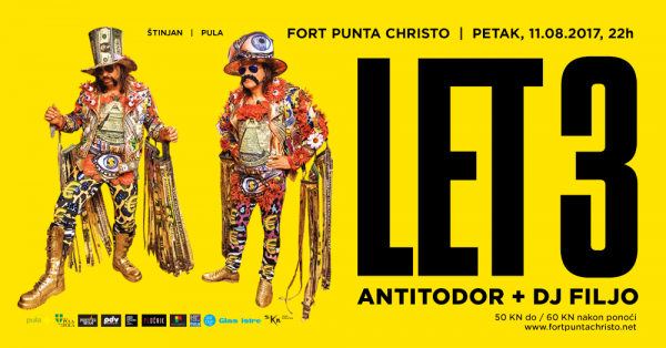 Koncert: LET 3, AntiTodor, DJ Filjo