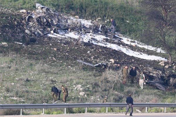 Mjesto srušenog izraelskog aviona F-16 