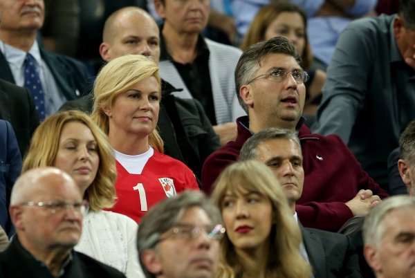 Kolinda Grabar-Kitarović i Andrej Plenković