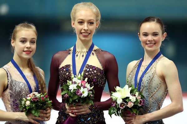 Anastasiia Gubanova, Bradie Tennell, Mariah Bell